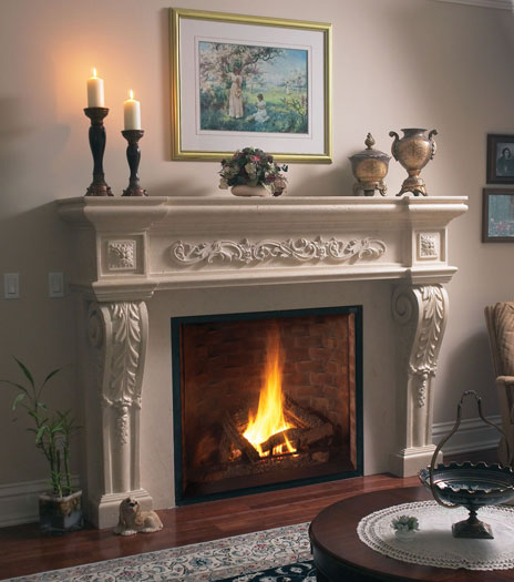 Fireplace Stone Mantels Gallery | Omega Mantels