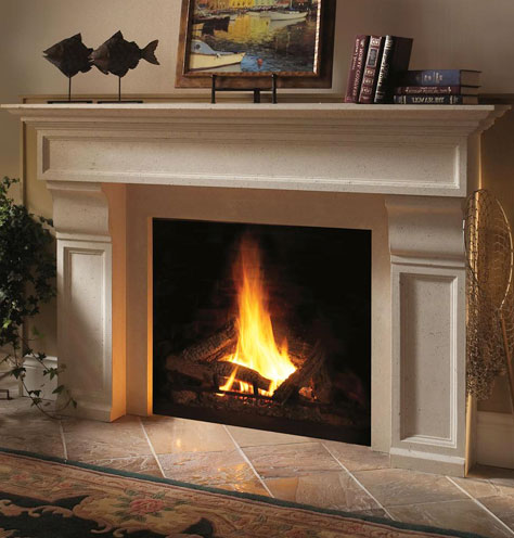 1111.511 cast stone fireplace mantel - OmegaMantels.com