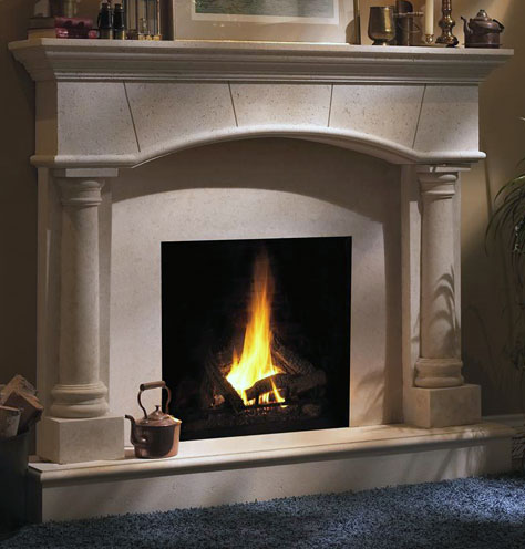 1130.80.531 fireplace stone mantel - OmegaMantels.com